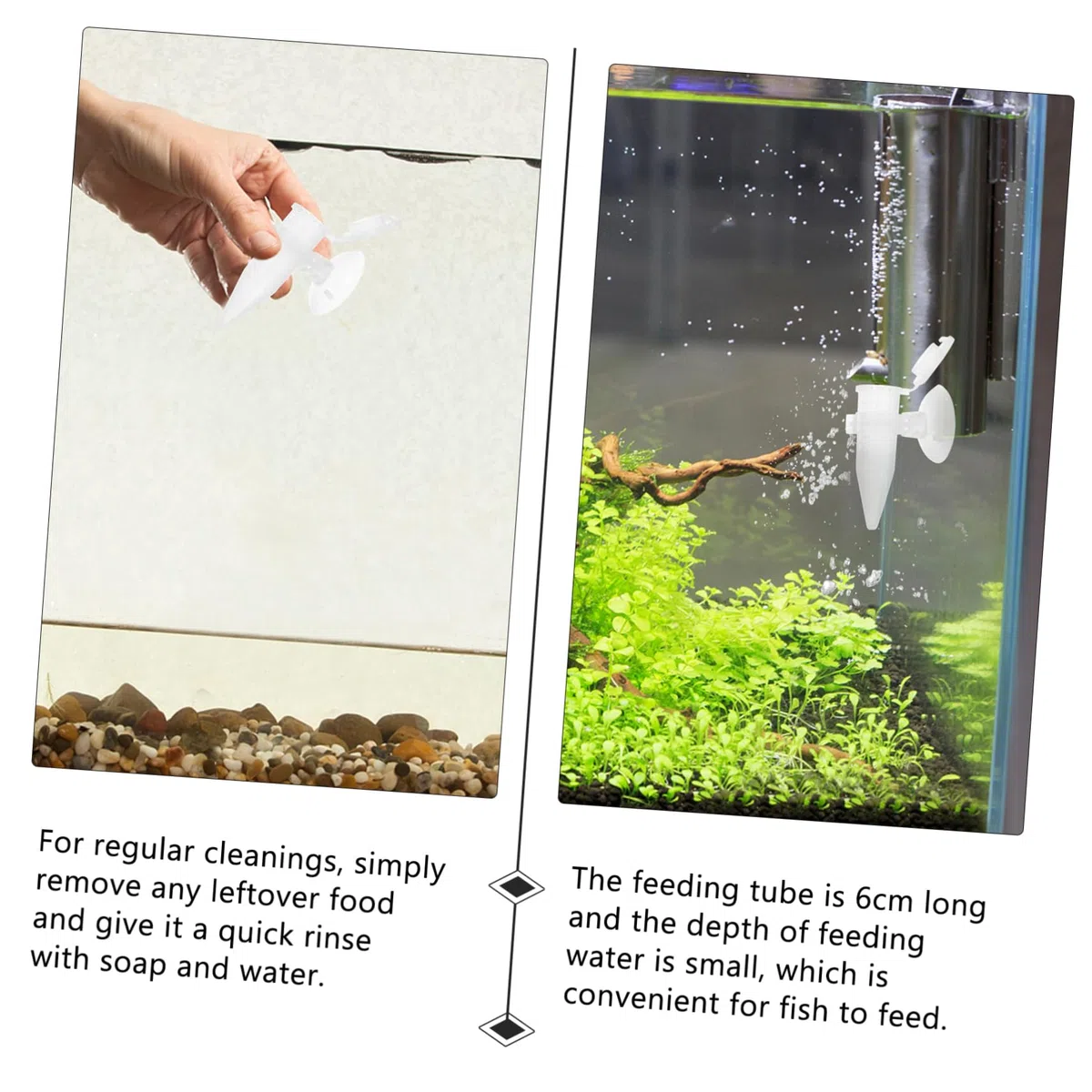 Toddmomy 15piezas Alimentador Automático para Camarones Ventosa para Acuarios De Agua Dulce y Salada Diseño Mini Práctico y Elegante