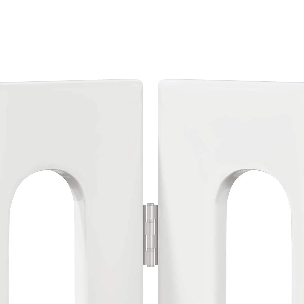 Valla plegable para mascotas, color blanco brillante, de madera, 2 unidades, 100,5 x 38 x 70 cm, plegable y plegable con paneles flexibles, protección segura para perros y cachorros en