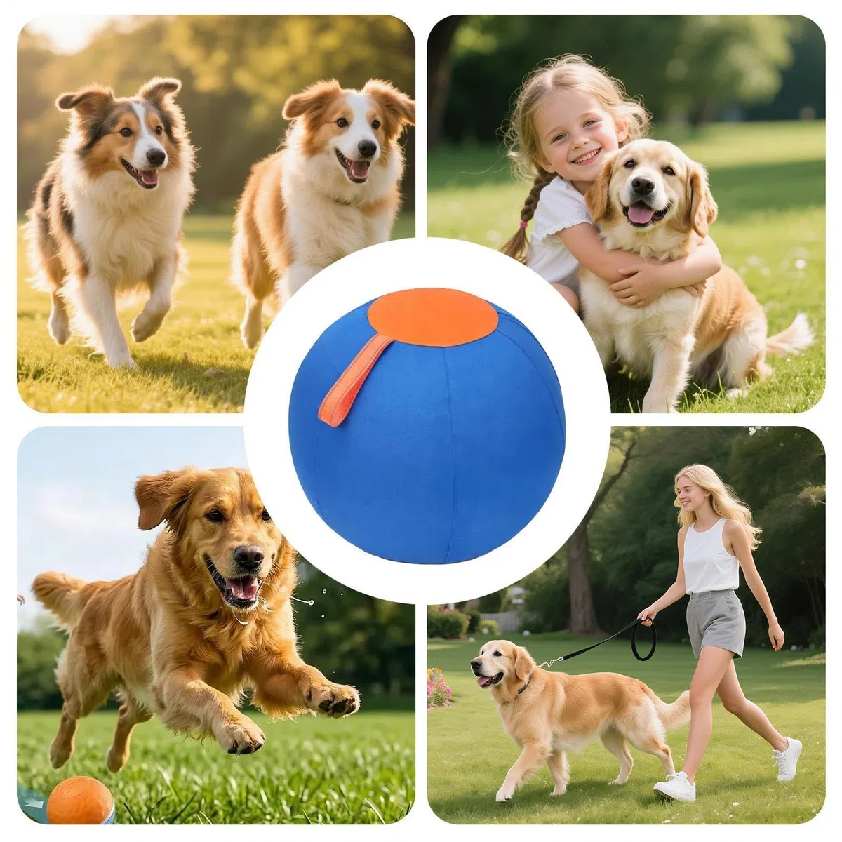 Pelota De Pastoreo Para Perros Resistente A Desgarros, Inflable, De | Pelota Juego Mascotas Juguete Adiestramiento Canino Para Deportes Al Aire Libre Parque Patio Jardín Césped