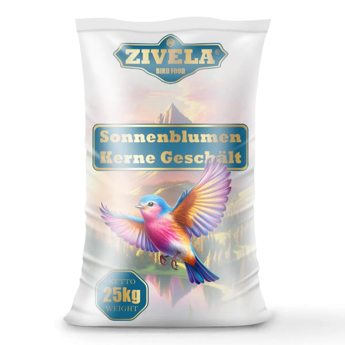 25 kg de semillas de girasol peladas | Ideal para animales jóvenes | Alimento para aves silvestres todo el año | 25 kg de semillas de girasol sin cáscara de pienso para pájaros silvestres