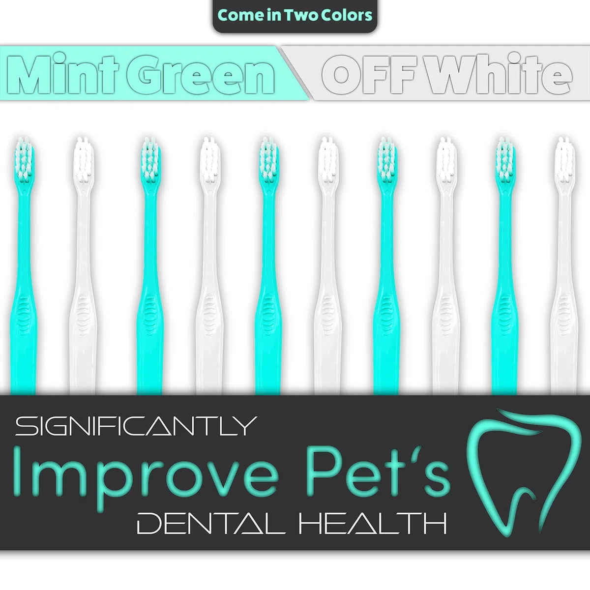 H&H Pets Cepillo de dientes profesional para perro, gato, cepillo de dientes para perro, cepillo de dientes para gato