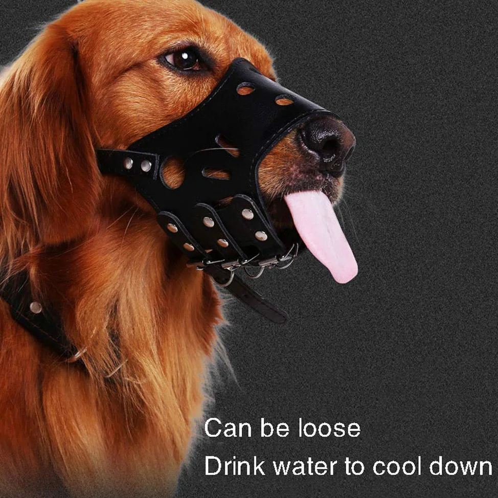 Bozales para Perros, Bozal de Tela Ajustable for Perros pequeños, medianos y Grandes, máscara Seguridad for Mascotas antimordeduras Transpirable