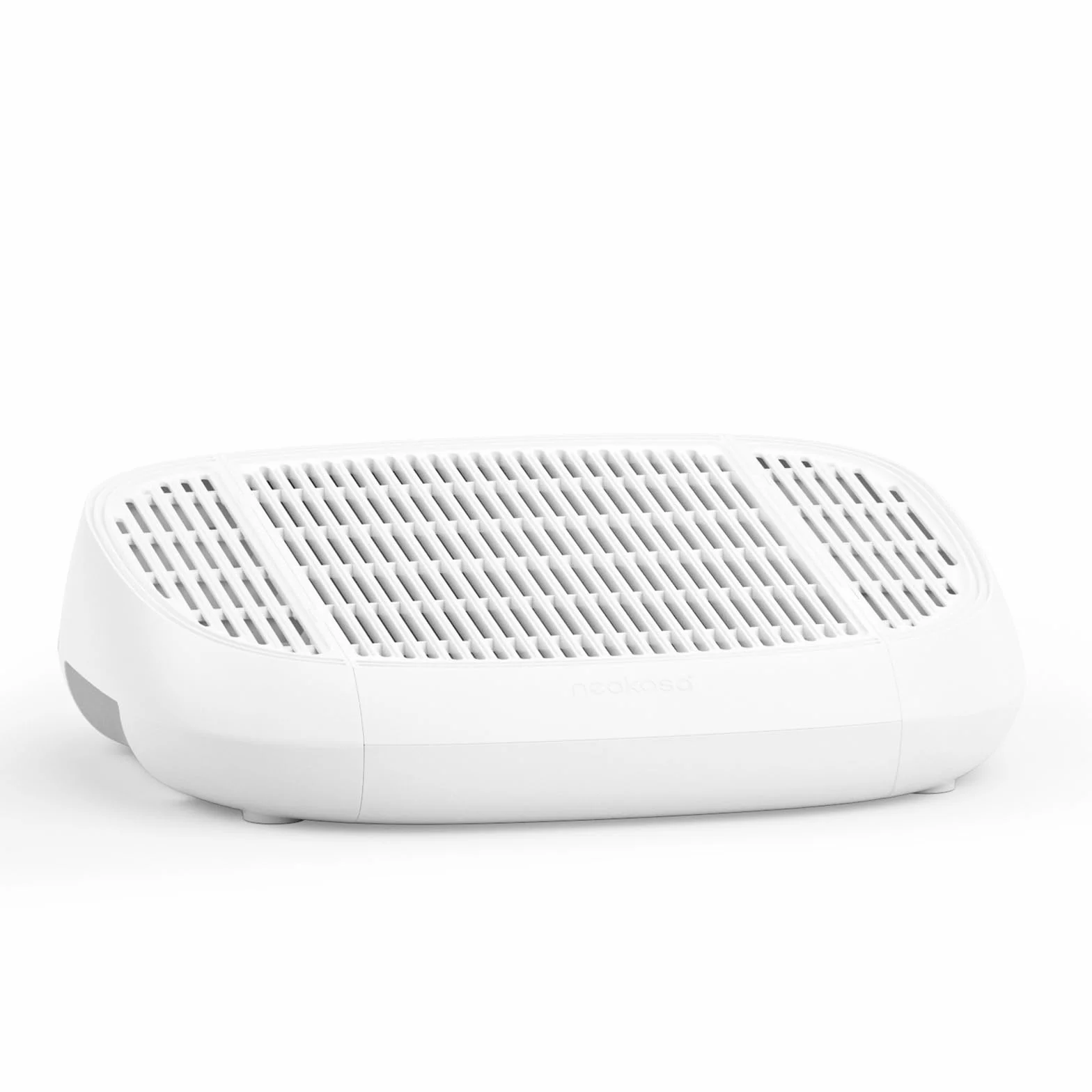Neakasa Taburete con pedal para gatos con función de filtro, rampa de arena fácil de limpiar, atrapador de arena para caja de arena para gatos M1 con parte superior abierta, color blanco