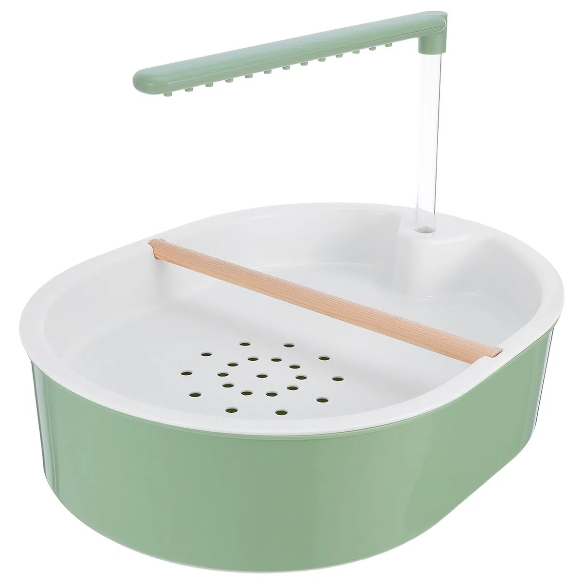SUPVOX Bañera automática para Loros y pájaros con Fuente y Agua Corriente. Incluye USB y Bomba. Ideal para Loros Grises africanos, cacatúas, periquitos y agapornis.