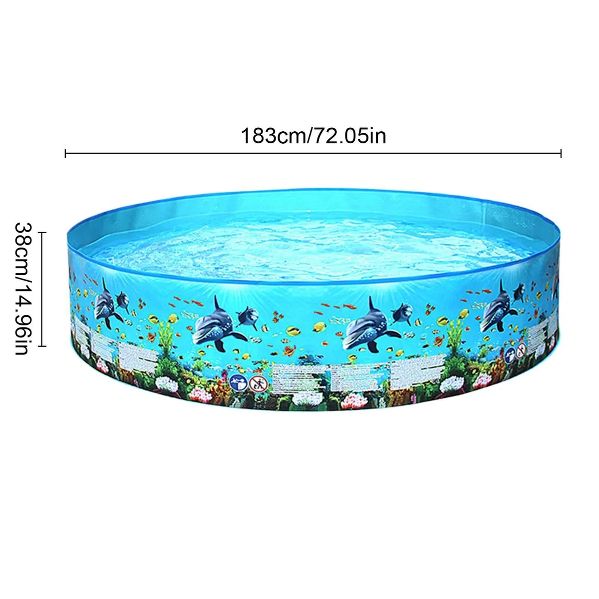 Piscina Plegable Portátil Infantil Bañera Exterior No Inflable De Verano | Piscina De Agua Plegable Para Familia Niños Adultos Mascotas Jardín Patio Terraza Jardín Trasero Patio Exterior
