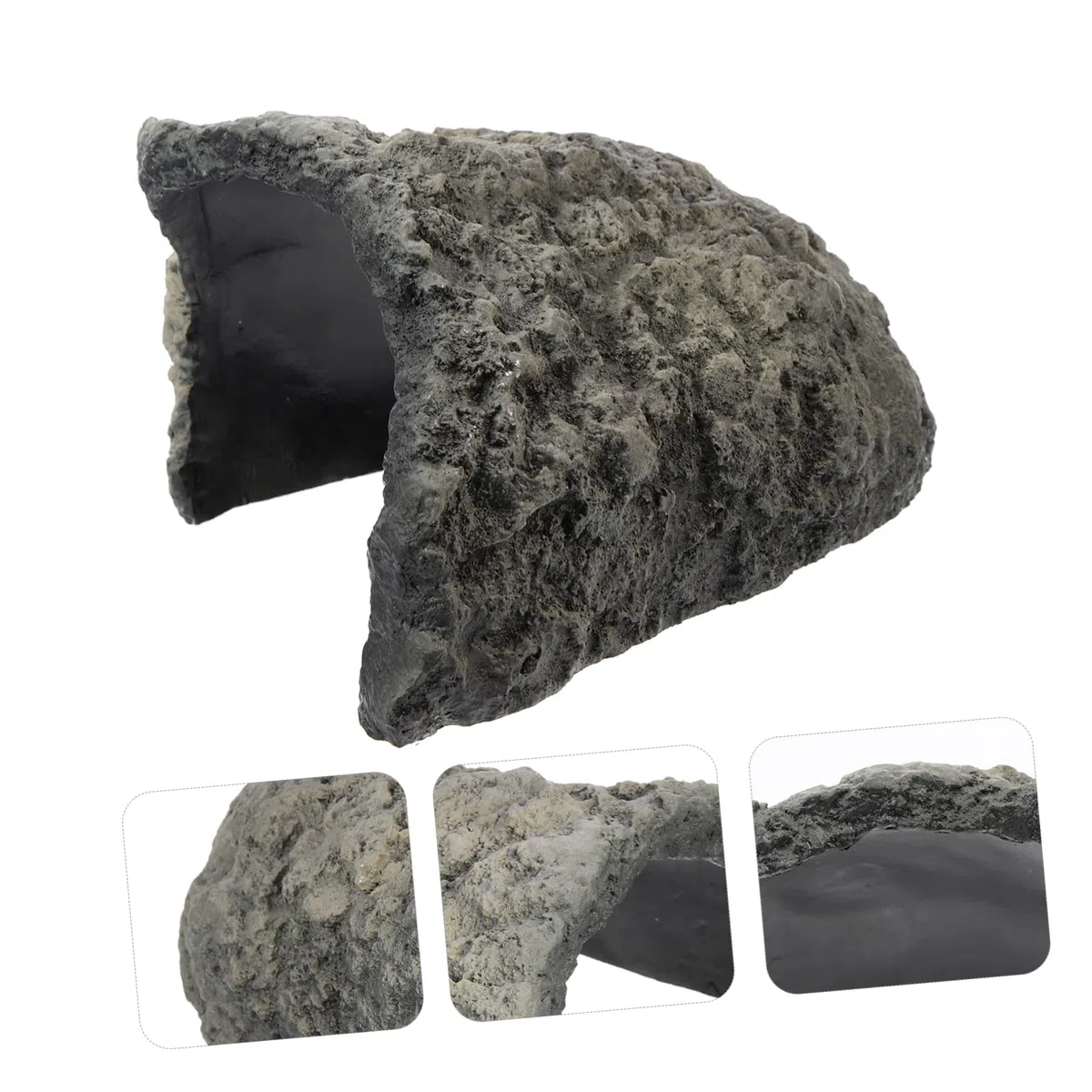 Cueva de Resina para Reptiles, Escondite Decorativo Ligero | Casa para Tortugas y Reptiles, Uso en Terrario Decor, Acabado en Resina