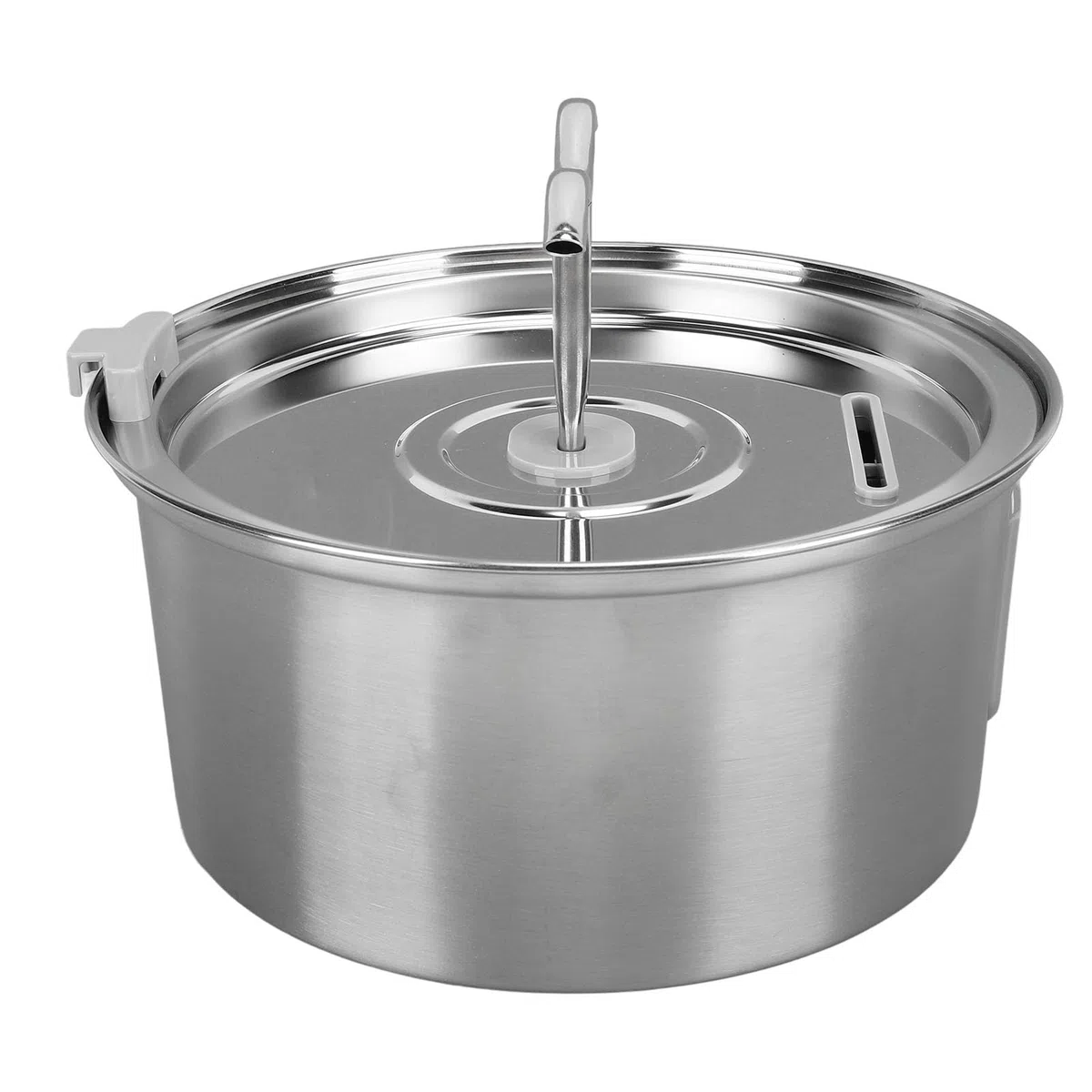 Cryfokt Fuente de Agua para Gatos de Acero Inoxidable, Capacidad de 3,2 litros, Suministro de Agua para Alimentos para Mascotas Sanas