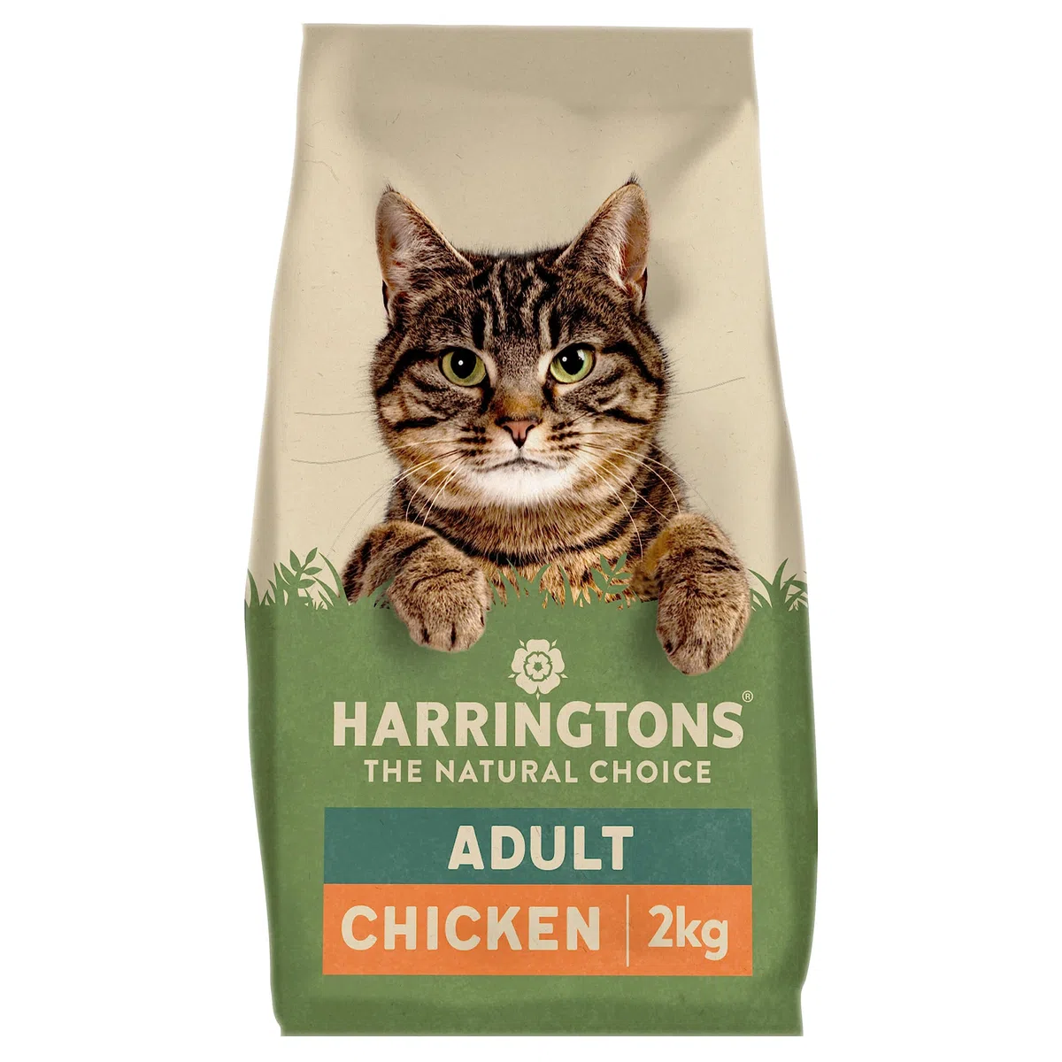 Harrington's Complete Comida Seca para Gatos Adultos, Pollo, 2 kg, Paquete de 4, Tasty Natural Goodness