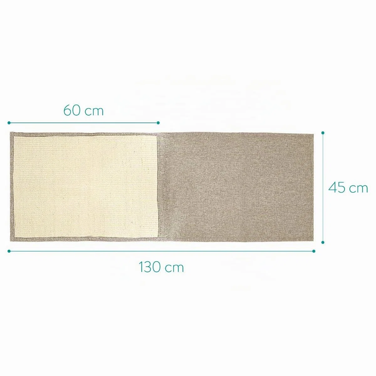 Navaris Set de 2X rascadores para Gatos - Protector de sofá contra arañazos de Gato y Perro - Rascador afilador de uñas de sisal en marrón