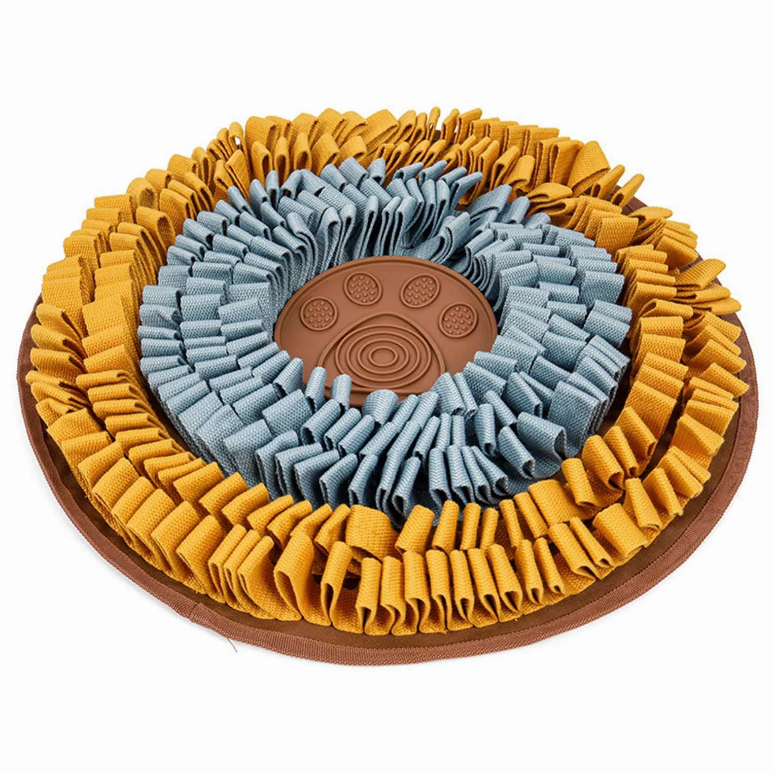 PANGBOER Rompecabezas interactivo para perros, alimentador lento con alfombrilla para lamer, mejora la inteligencia para cachorros, tapete de forraje de 48 x 48 cm
