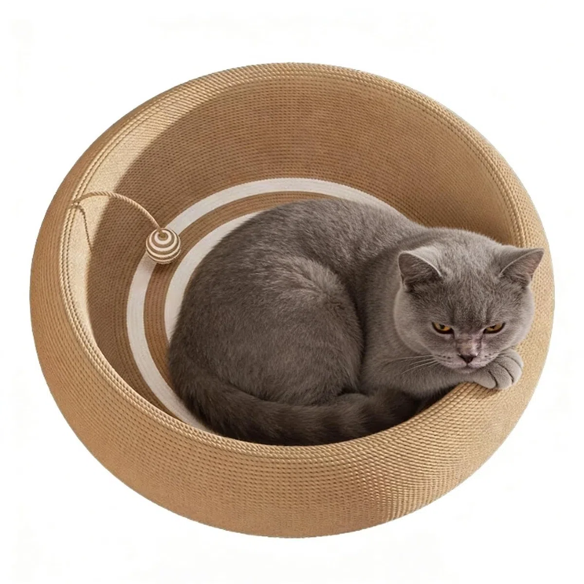 Cama rascador para gatos Cuenco de rascado de sisal para protección de