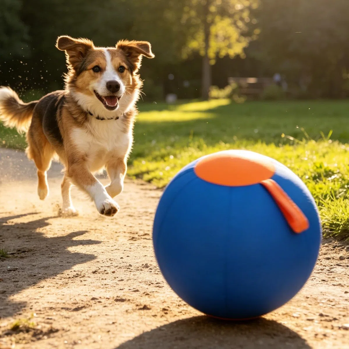 Pelota Grande de Pastoreo para Perros Resistente A Desgarros, Inflable, De | Pelota Juego Mascotas Juguete Adiestramiento Canino Deportes al Aire Libre, Jardín Patio y Terraza C