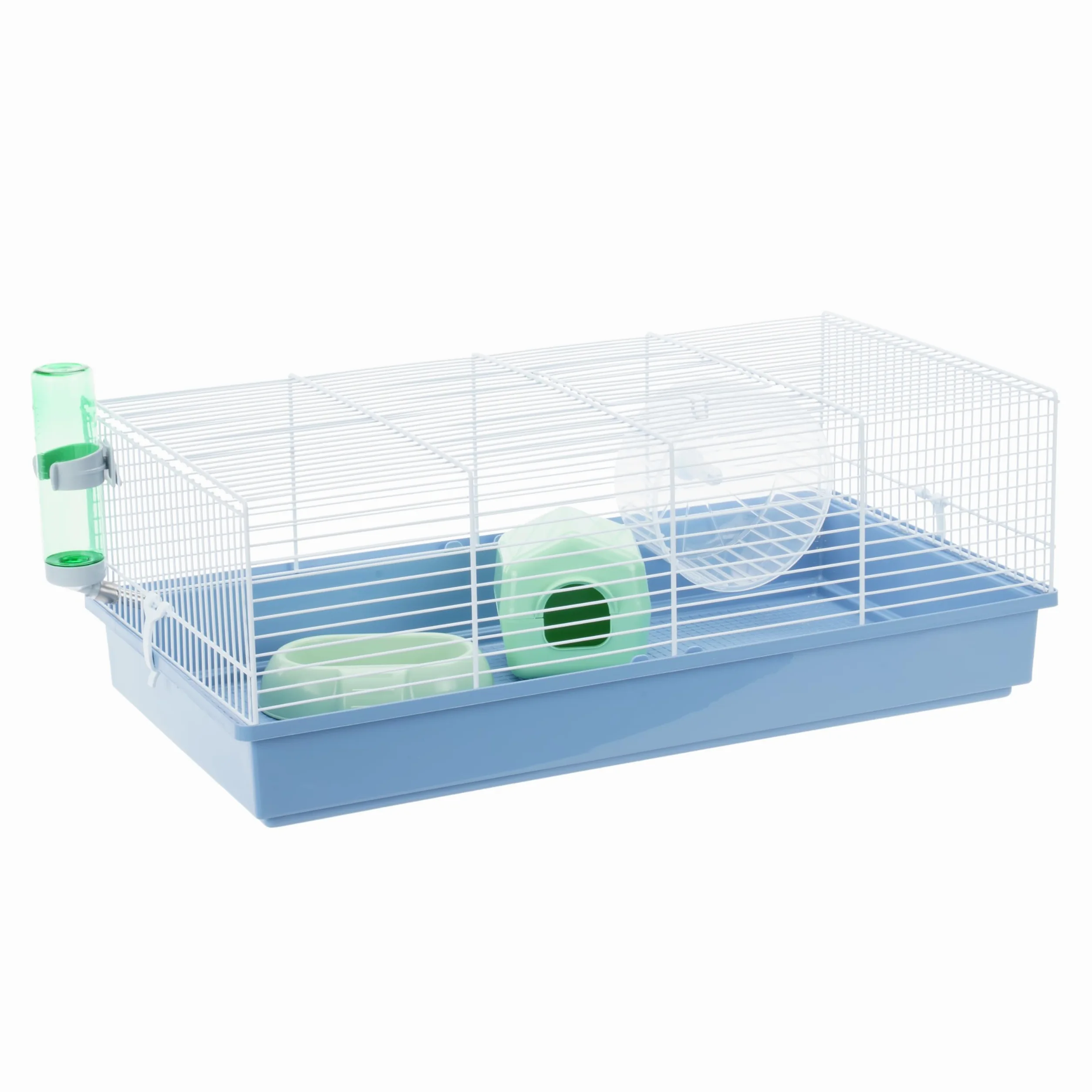 Ferplast Jaula para Roedores CRICETI 11 para Hamsters, en Metal, Accesorios incluidos: Pesebre, Bebedero, Casita, Rueda, 57,5x31xh21,5cm