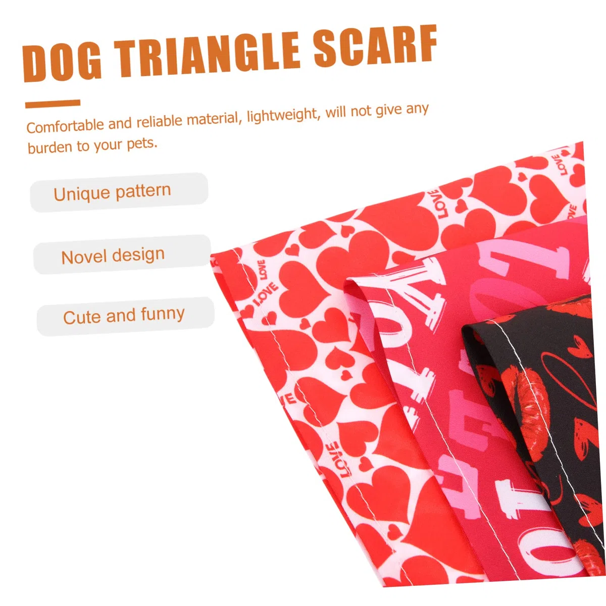 ABOOFAN 5 Juegos De Pañuelos Triangulares para Perro Disfraces De San Valentín Baberos para Mascotas (3 Unidades X 5)
