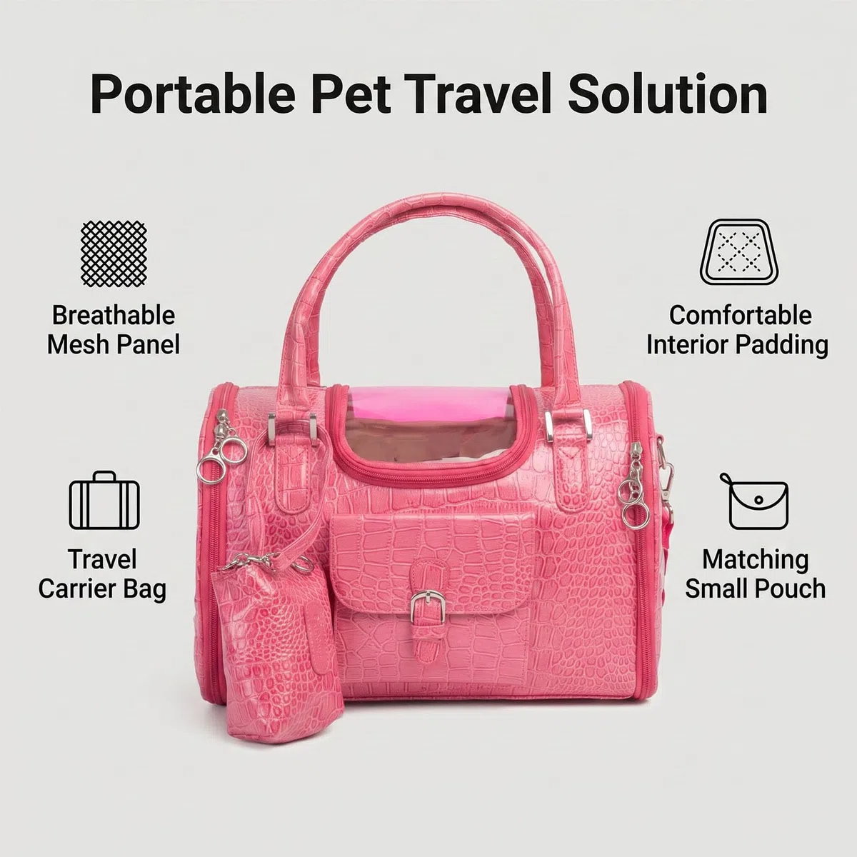 XUMIUZIY Bolso Transportador Plegable para Perro, Cojín Suave, Bolsa de