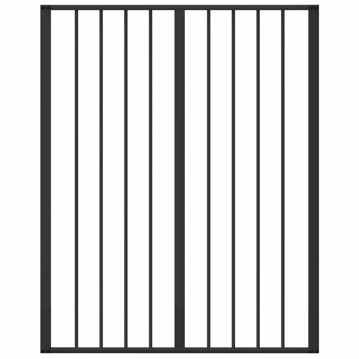 Portería para perros, 8 unidades, acero galvanizado negro, 80 x 100 cm, plegable y portátil, para cachorro y perro, para interior y exterior, protección de seguridad durante el juego y el