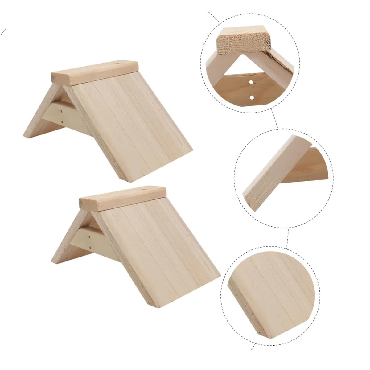 5 Perchas de Madera para Pájaros y Loros Decoración Hogar Paquete de 5 Unidades Soporte Masticable para Jaulas para Aves Pequeñas