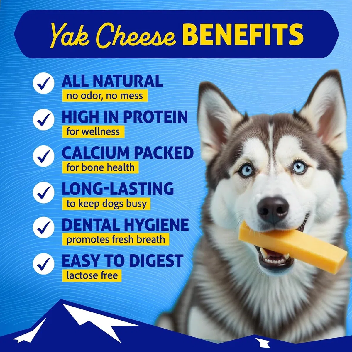 del Himalaya Perro Chew Grande Bulk, 3 Libras
