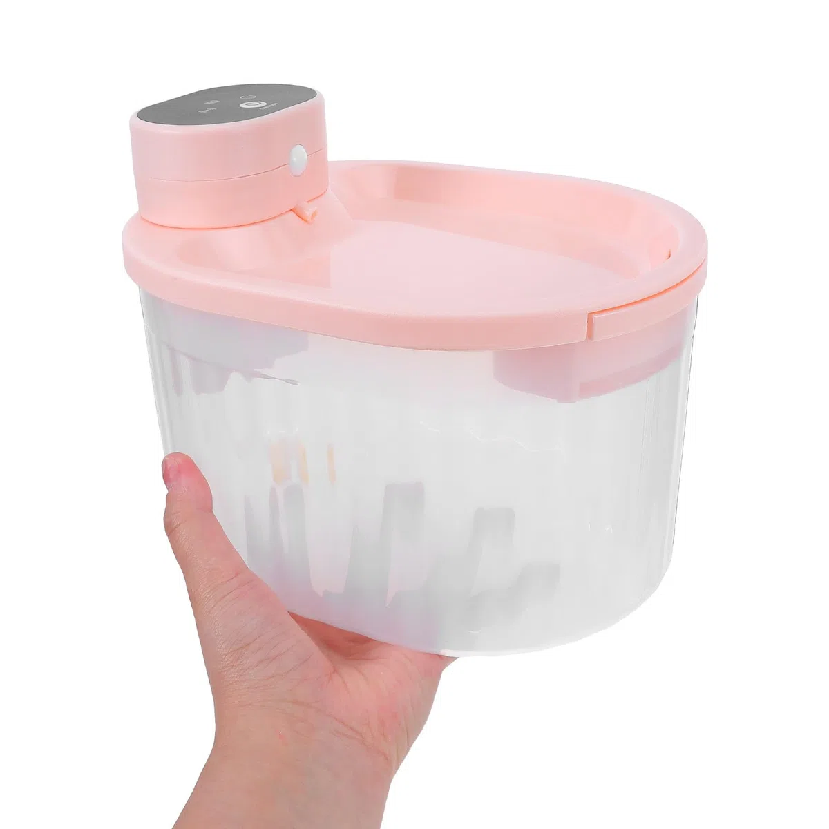 ARTIBETTER Fuente de Agua para Perros y Gatos, Fuente de Agua Automática para Mascotas, Inalámbrica con Sensor de Movimiento, 3l, 2600mah, Rosa, Abs, para Interiores