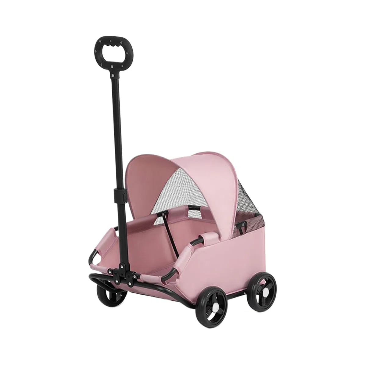 Carrito de Gatos Transportín ventilado hasta 7 kg | Carrito Plegable para Gatos Para viajes, visitas al veterinario, parques y centros comerciales