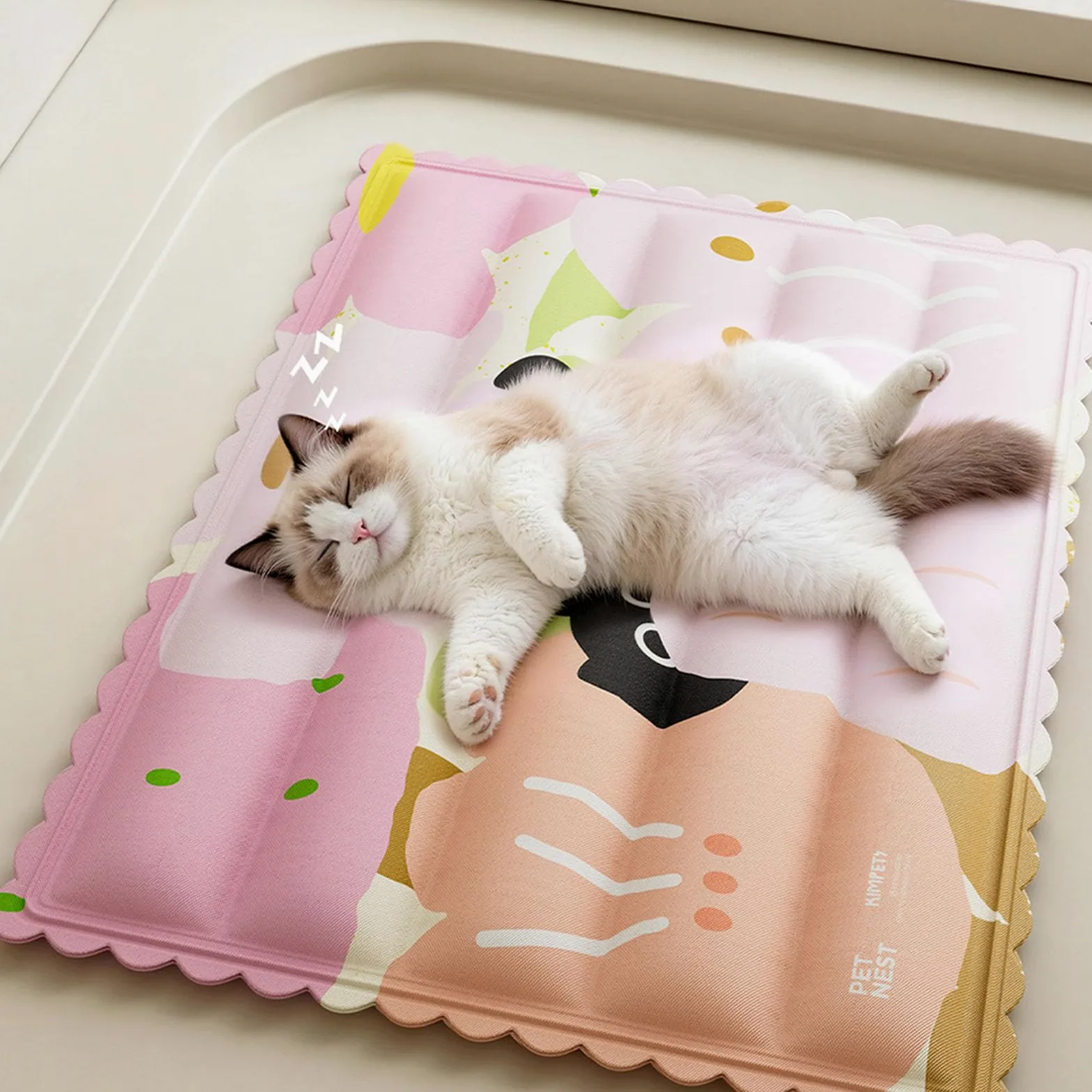 Alfombrilla refrescante para mascotas, transpirable, lavable, para verano, gatos, gatos, manta fresca para jaula y cama, accesorios para mascotas pequeñas y grandes