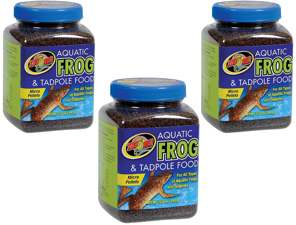 Zoo Med Aquatic Frogs and Tadpoles Healthy Food Micro Pellet 12 oz - 3 Pack