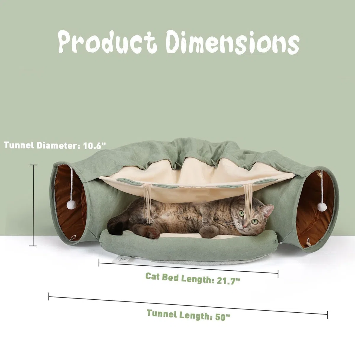 plegable para gatos | Cama suave para gatos con , mascota plegable | portátil, cama multifuncional, juguetes para mascotas para entretenimiento de conejos