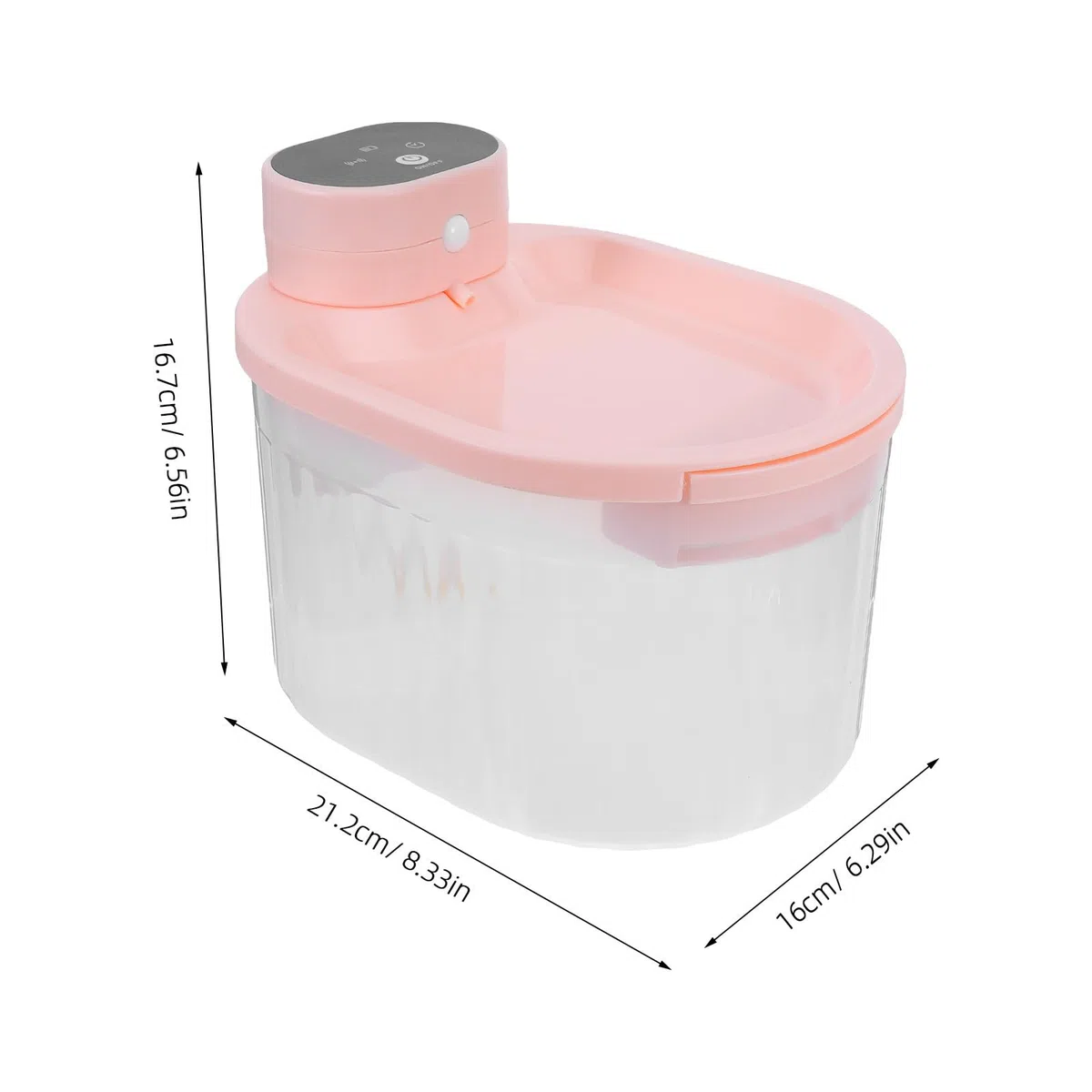 ARTIBETTER Fuente de Agua para Perros y Gatos, Fuente de Agua Automática para Mascotas, Inalámbrica con Sensor de Movimiento, 3l, 2600mah, Rosa, Abs, para Interiores