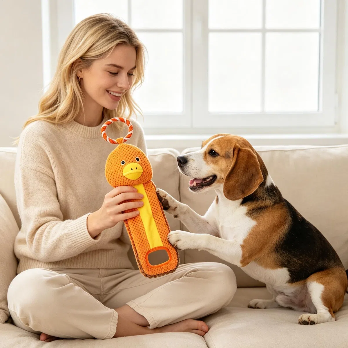 Juguetes Chirriantes Caninos Juego interactivo chirriante resistente de