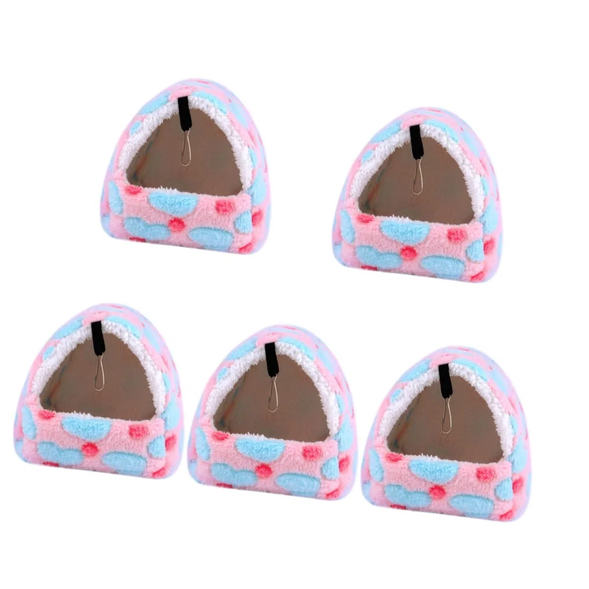 Mipcase Casa De Conejillo De Indias Conejos Accesorios 5 Uds Térmico para Suspensión Montaje S Guinea Cama Animales Roedores Polar Casa En Hámsters Colgando Accesorios para Conejos