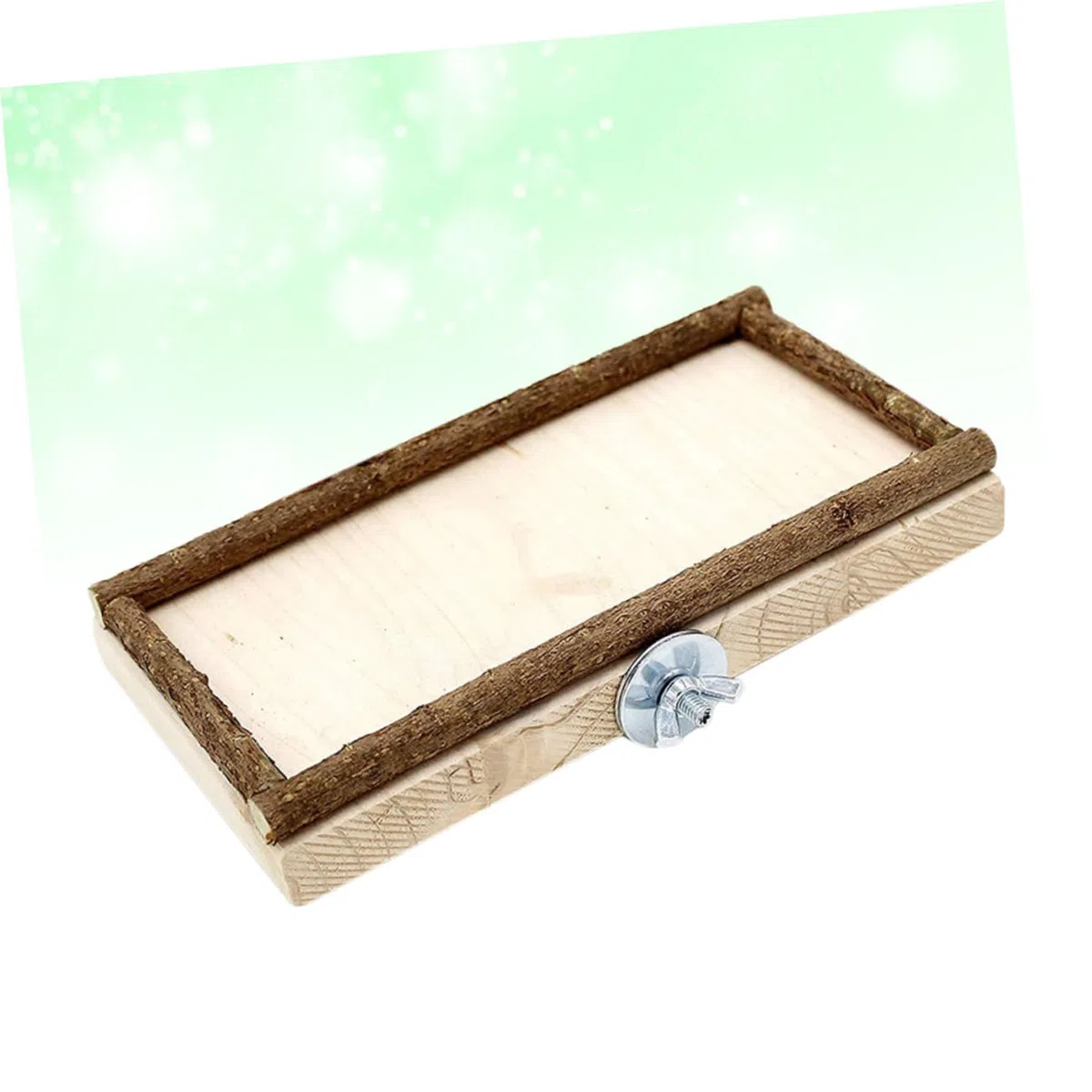 DOITOOL 2piezas Tablero De Salto De Madera para Aves De Caja De Alimentación y Juguete para Periquitos y Loros para Ejercicio y Coordinación El Hogar o Tienda De Mascotas