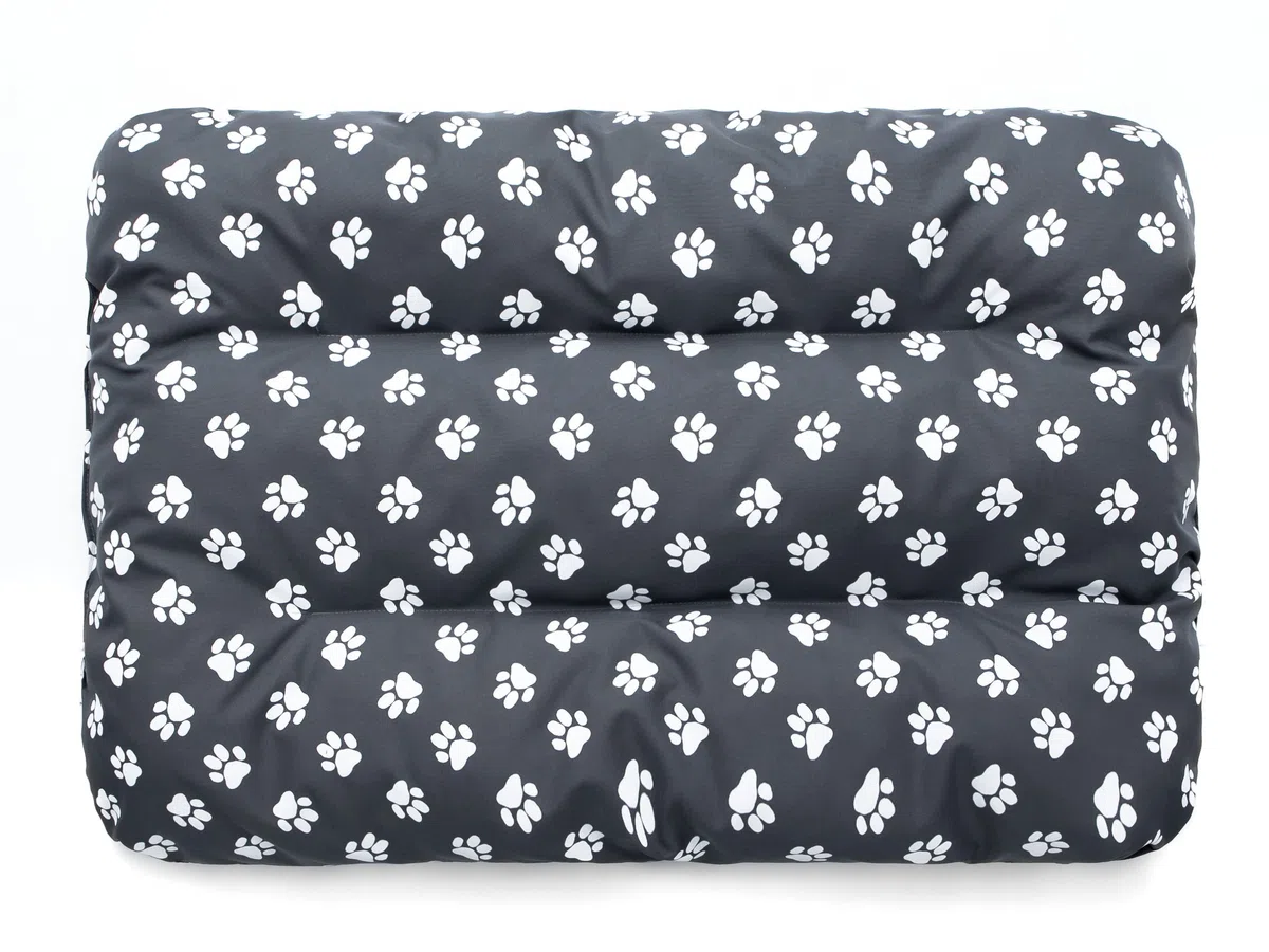 PillowPrim Colchón para perros, sofá para perros, cojín para perros, colchón para perros, cama para mascotas, cama suave, cojín R1-90 x 60 cm, patas de grafito