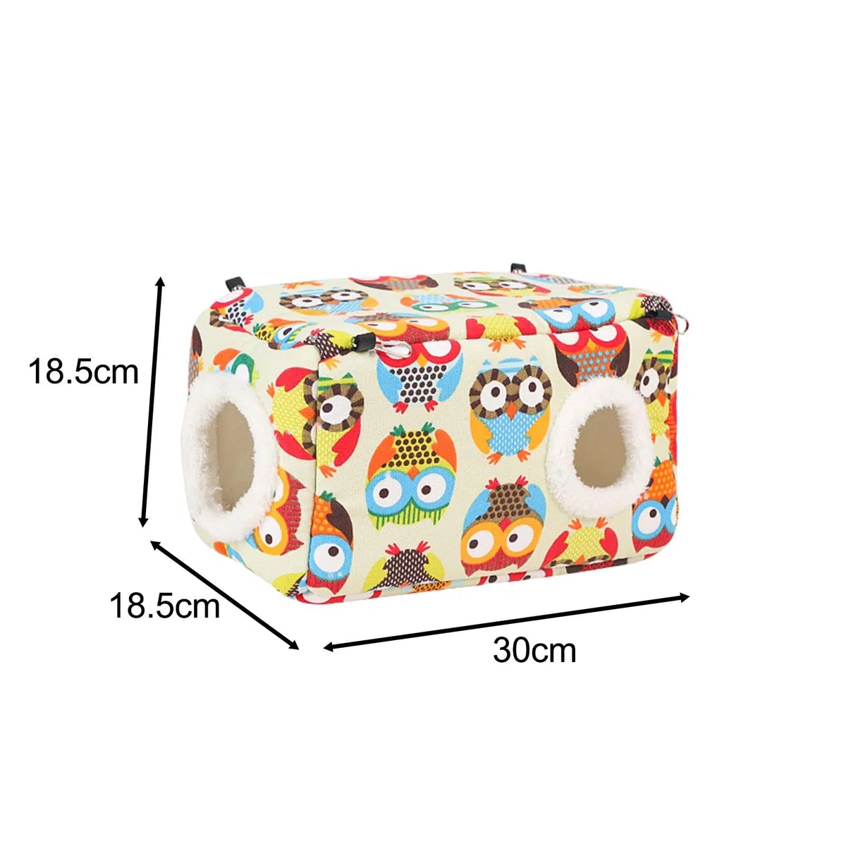 Nido para Pájaros Cama para Mascotas Hamaca Colgante Refugio Cálido con Forro Y Ganchos Resistente Apto para Loros Chinchillas Cobayas Ardillas