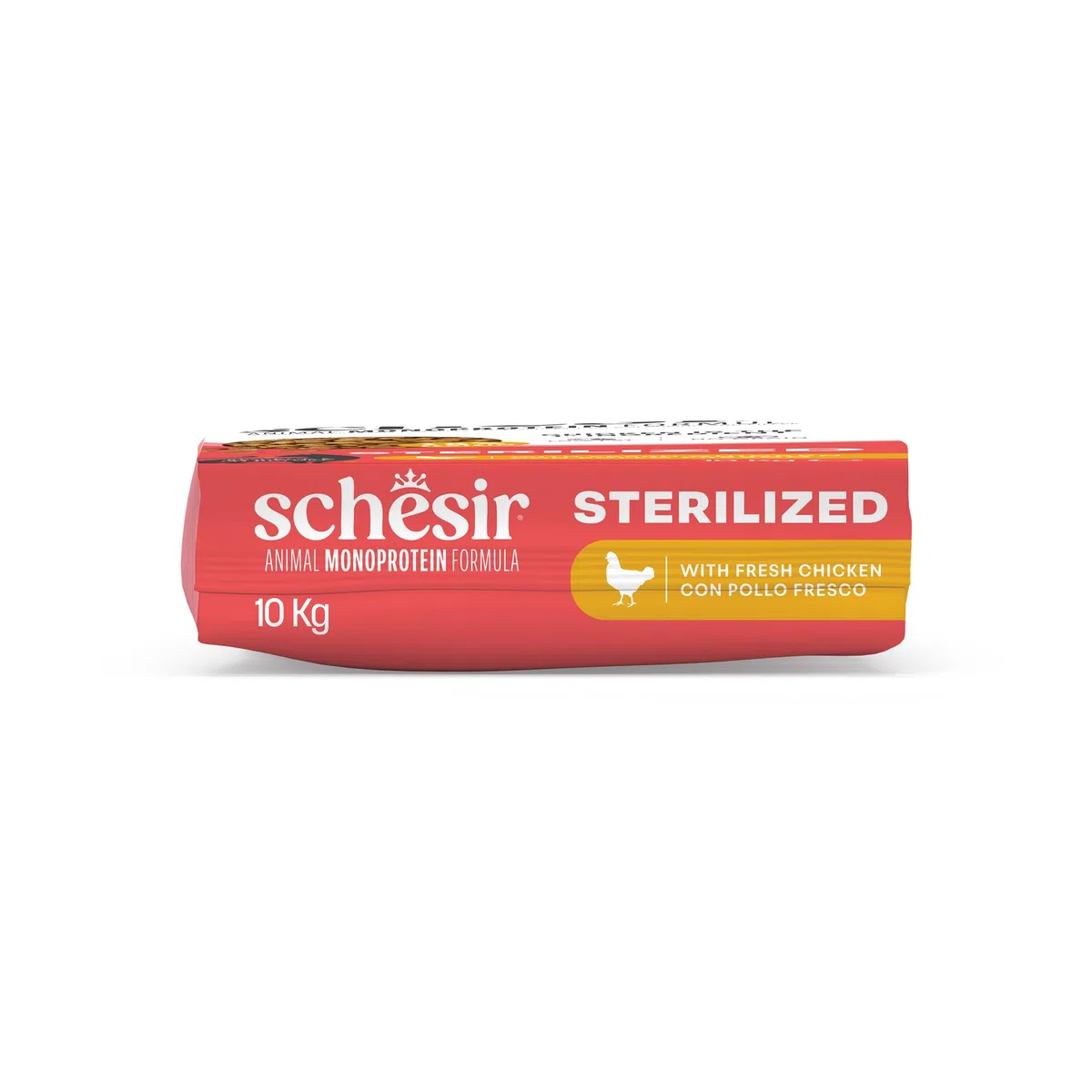 Schesir Animal Monoprotein Sterilized, Croquetas para Gatos Adultos Esterilizados, Alimento Seco Monoproteico Completo, Sabor Pollo, 10 kg