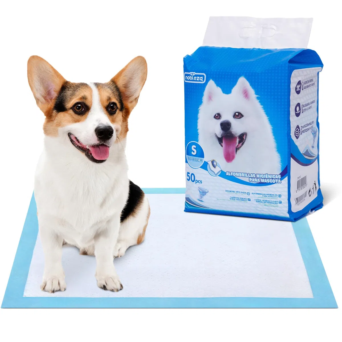 Nobleza Empapadores Perros Alfombrilla higiénica de Entrenamiento para Perros, Ultraabsorbente 40cm*60cm, 600 Unidades