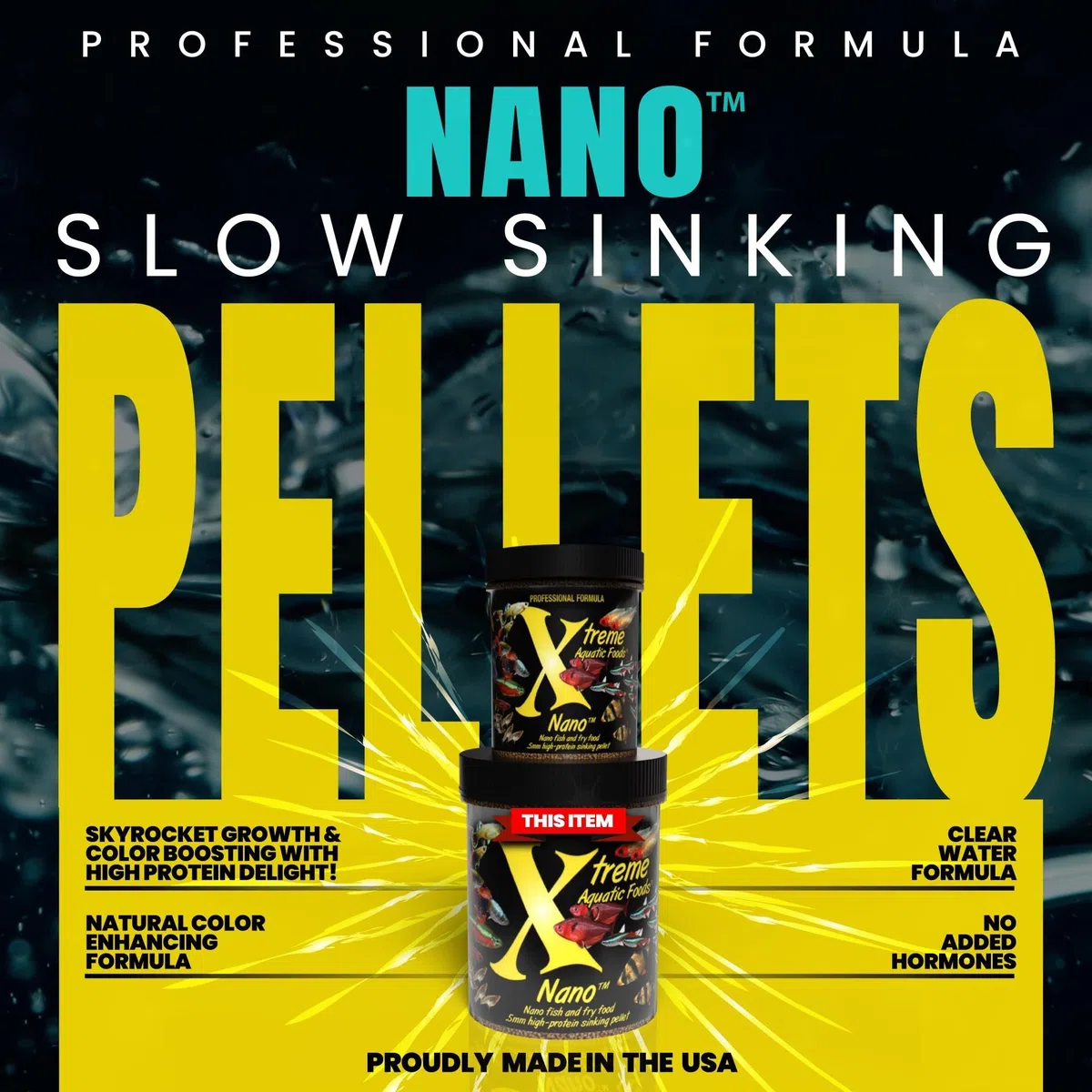 Xtreme acuático Alimentos 2208-b Nano Peces Alimentos, 9 oz