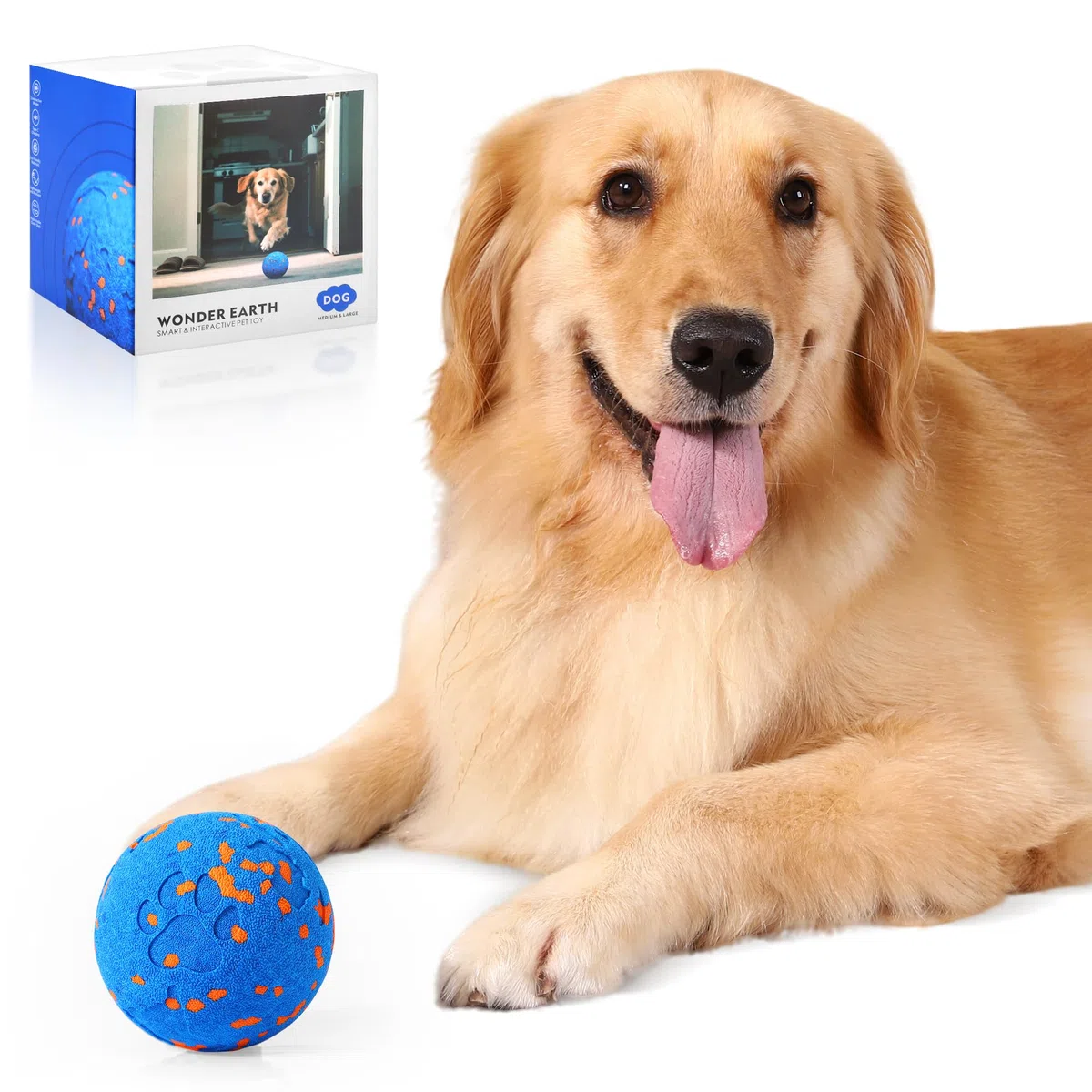 Juguetes interactivos inteligentes para perros, bola vibratoria para perros, juguetes eléctricos para masticar perros medianos y grandes, carcasa a prueba de masticaciones, movimiento