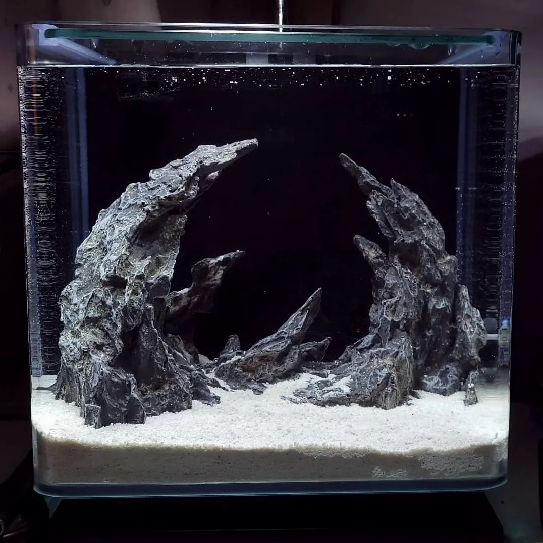 AWXZOM Soul Valley - Adornos Grandes de Acuario, decoración de Acuario Extragrande, paisajismo Superior (Soul Valley, 45,7 cm)