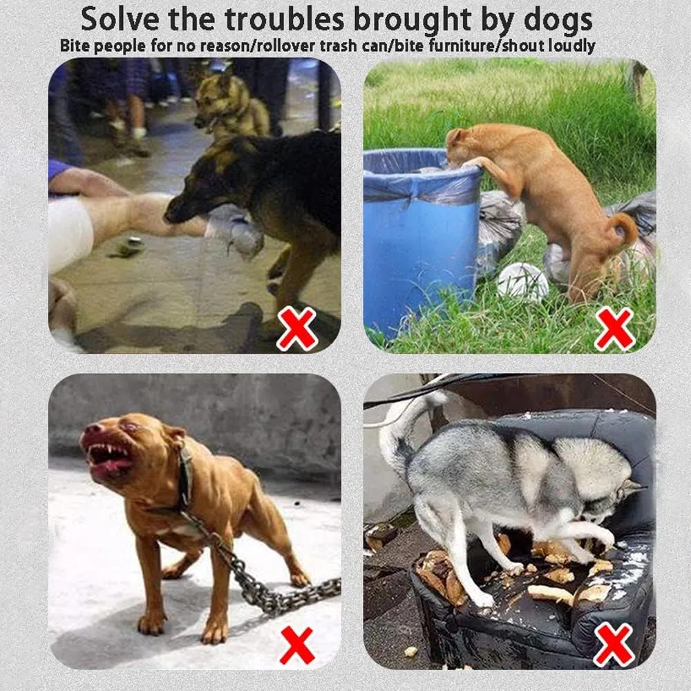 Bozales para Perros, Cesta Ajustable antiladridos y antimordeduras, Adecuada for Perros pequeños Grandes, no afecta Las Comidas(No.5mouthislong8 10cm)