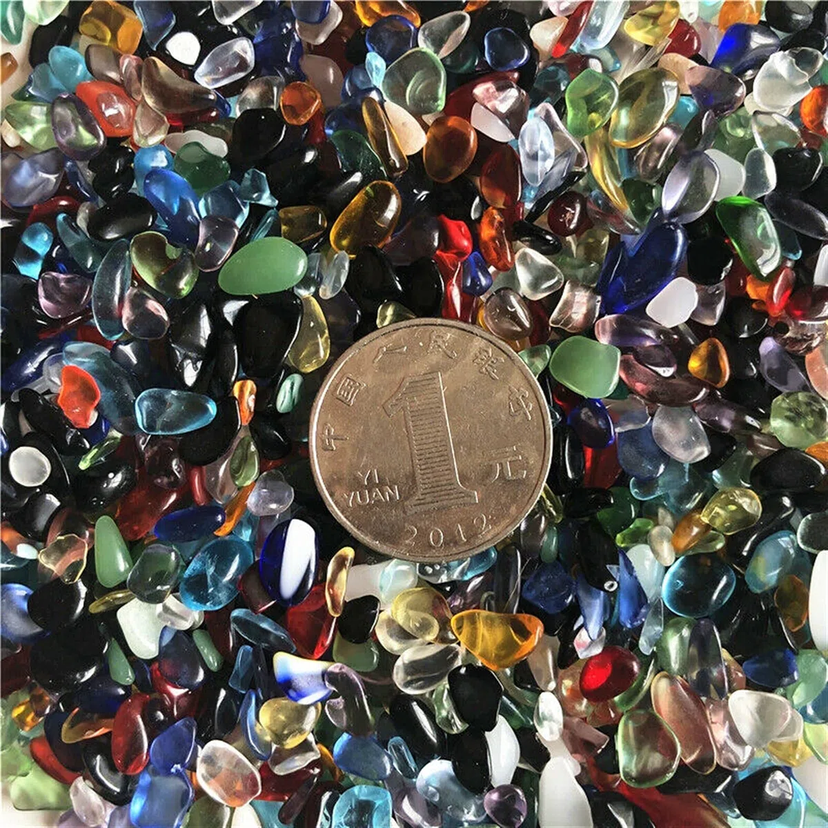 50g 5-8mm Grava Colorida Esmalte de Color Cristal Buda Acuario Pecera Piedras Piedras Naturales y Inicio Colecciones