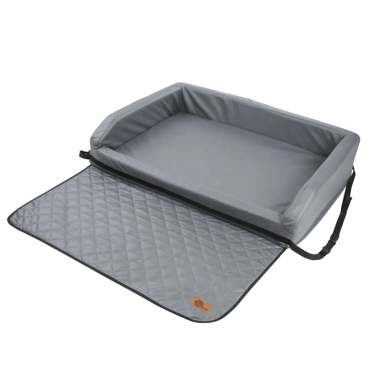 Your GEAR Termoli 100 x 70 cm - Cama para Perros de Coche Con Protección para el Borde de Carga, Cesta y Alfombrilla para Maletero, Cama de Viaje