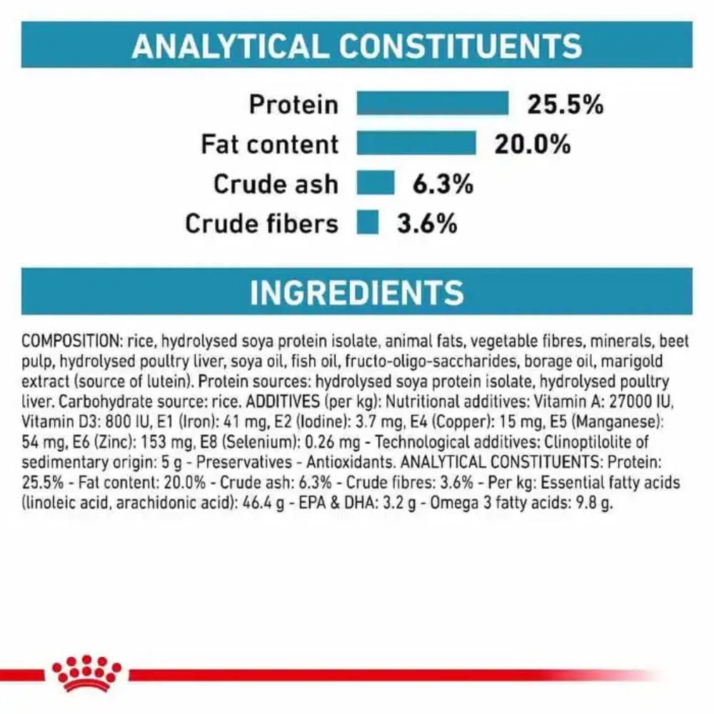 Royal Canin Veterinary Diet Hypoallergenic Alimento Ceco para Gatos con Intolerancias Alimenticias, 4.5 kg