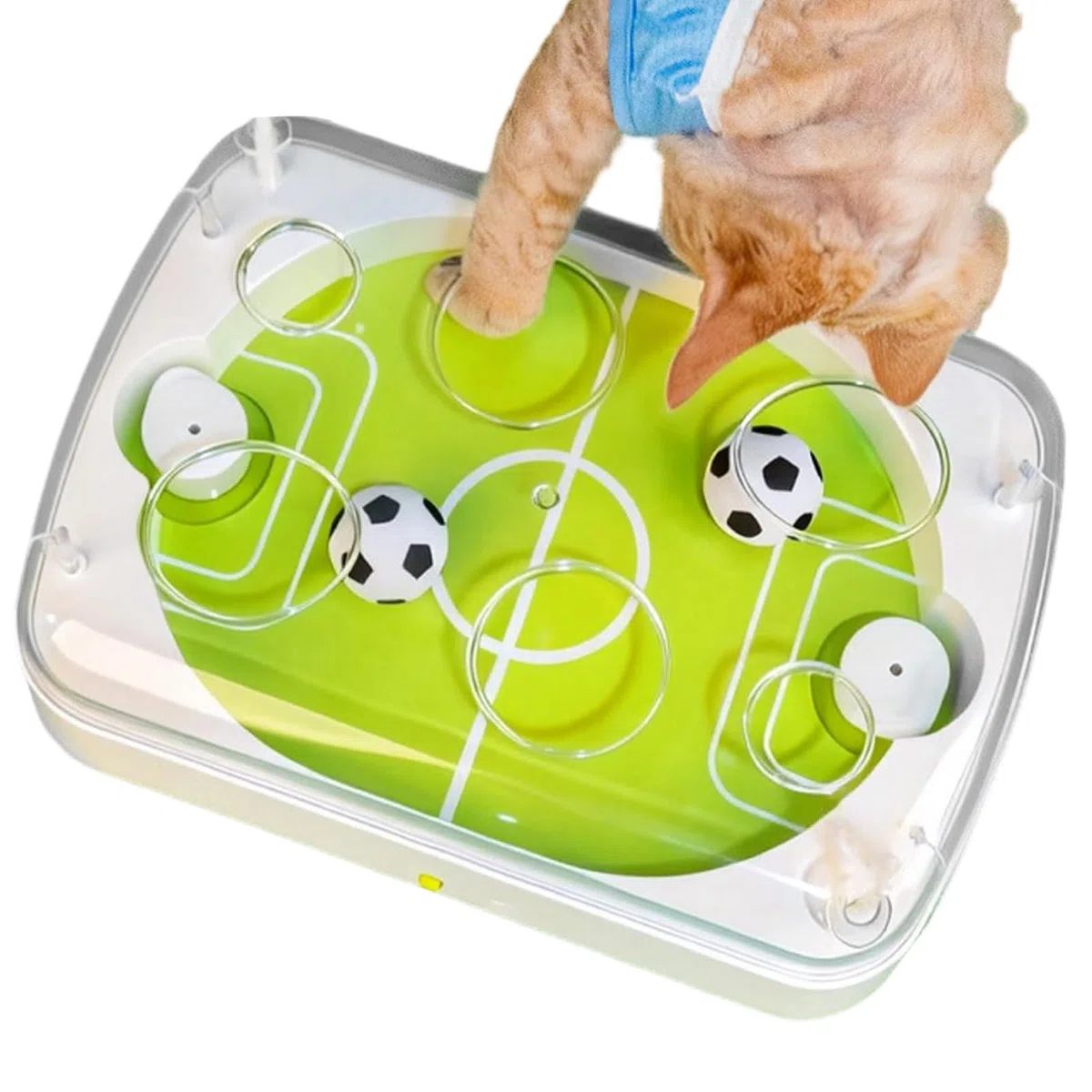 Pelota de Juguete para Gatos Juegos Interactivos de Fútbol Eléctrico para | Juguetes Estimulantes para Gatos para caza simulada, rascado, juego suelo, casa, exterior viajes