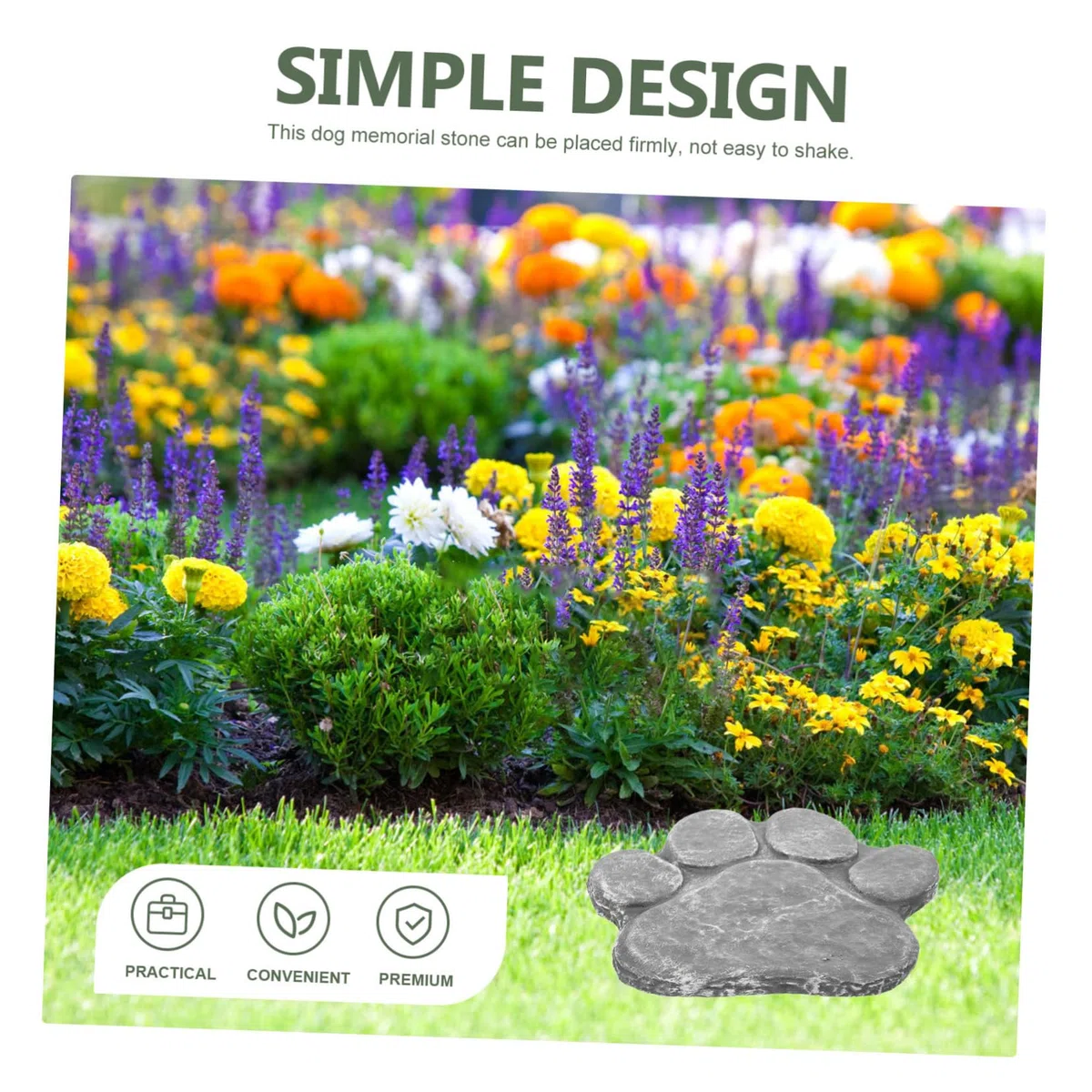 SUPVOX Lápida para Gatos y Perros Decoración Conmemorativa Resistente y Duradera