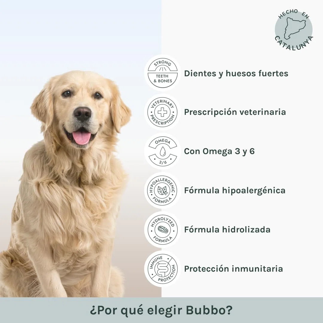 BUBBO Senior Pienso Natural con Salmón Sin Gluten - Vitalidad y Bienestar en Perros Mayores | Control de Peso, Articulaciones y Digestión (12kg)