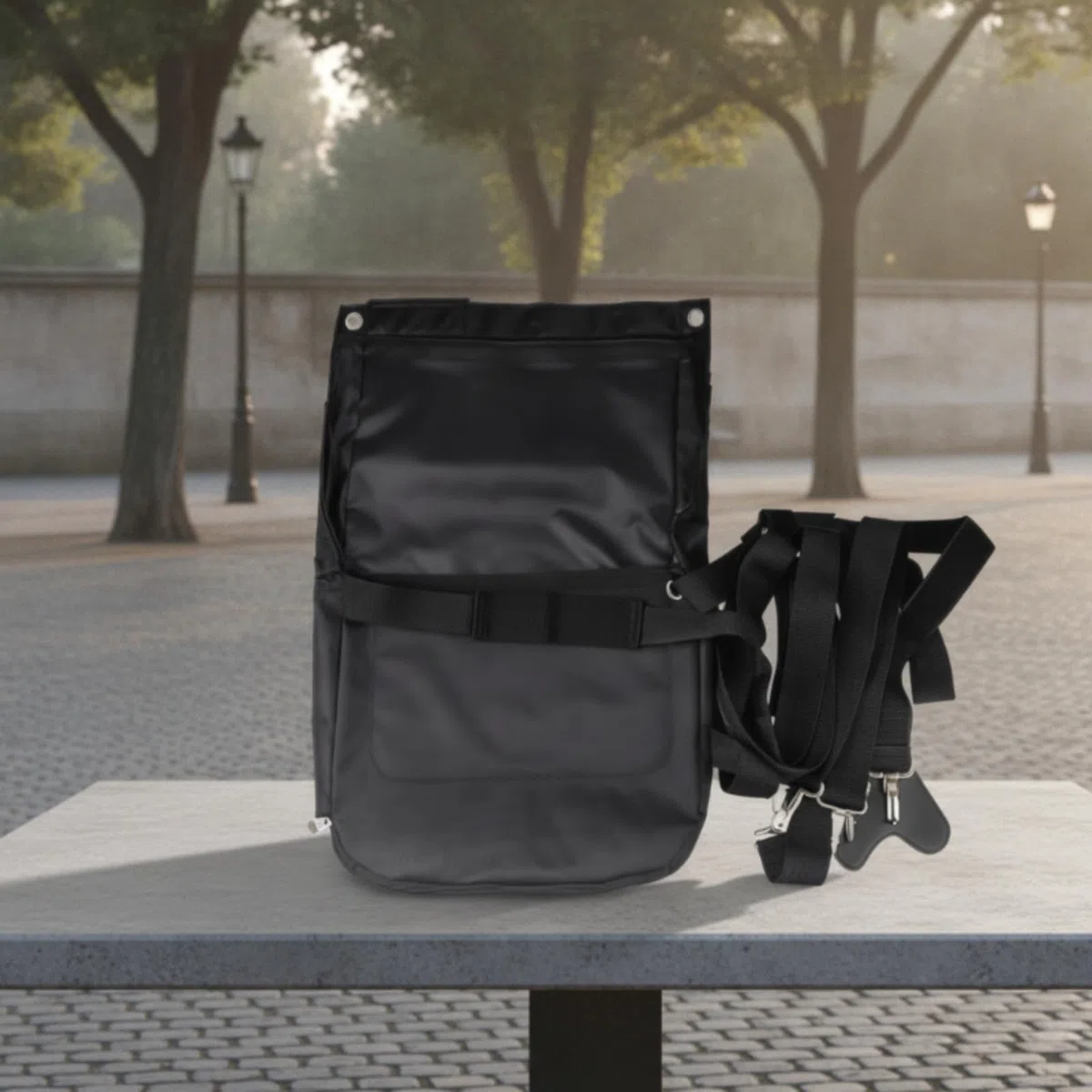 Bolsa Tela Oxford con Correa Ajustable Reforzada Metálico para Jinetes, Equitación, L