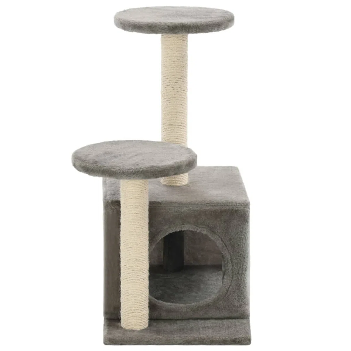 ShGaxin Rascador para Gatos con Poste rascador de sisal 60 cm Gris, Rascador Gato, Arbol Rascador para Gatos, Gatos Accesorios, Torre Gatos, Arranhador para Gatos, Casa para Gatos