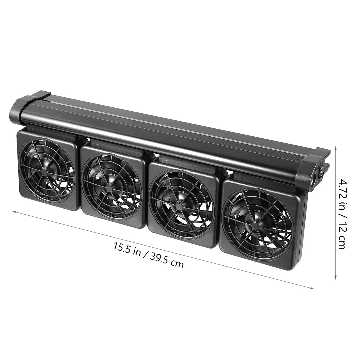 LIFKOME Ventilador Enfriador Ajustable para Acuario de Agua Dulce y Salada Sistema de Enfriamiento de 4 Cabezales y Decoracion Verano para Peceras