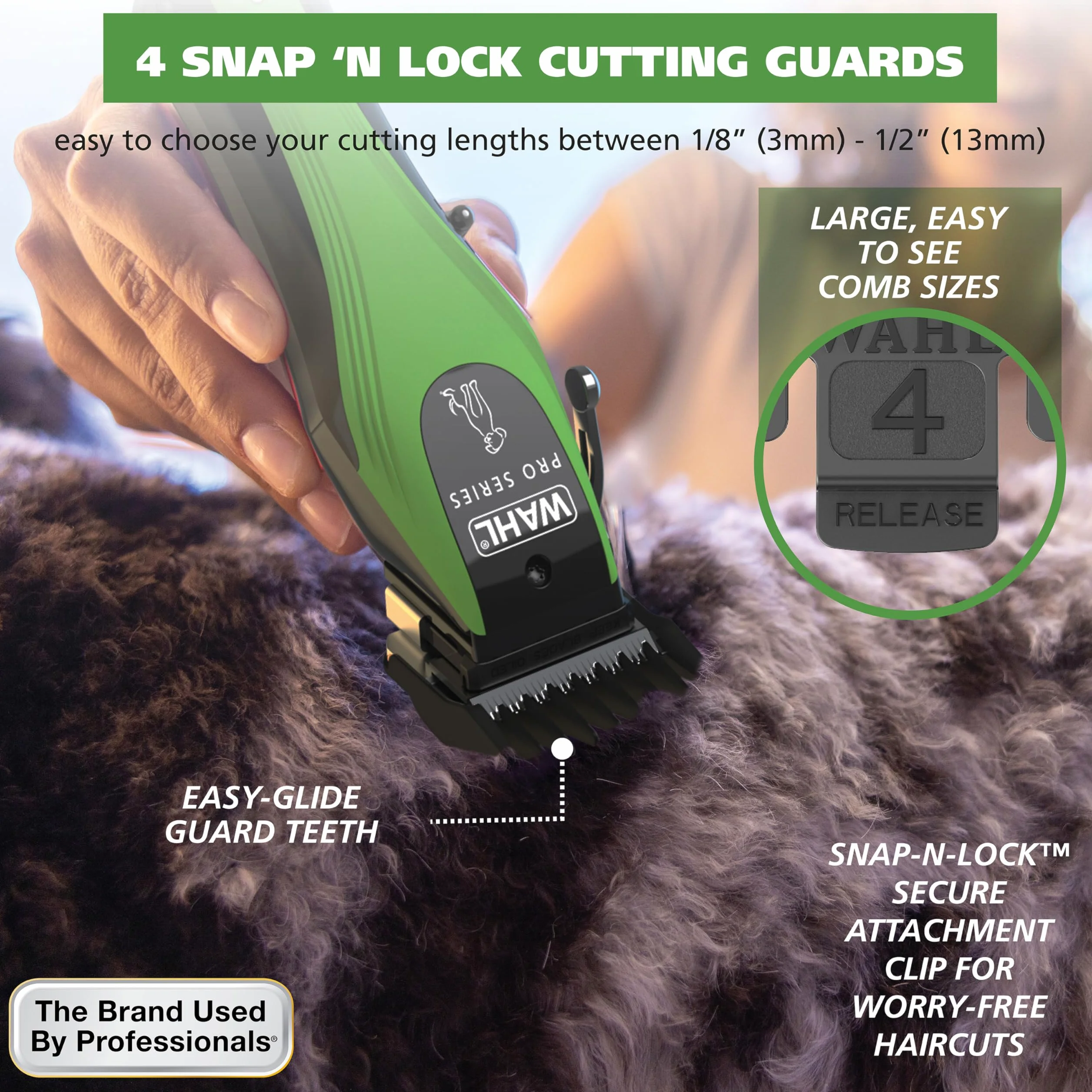 Wahl Pro Series 3025854 - Kit de aseo inalámbrico para perros de iones de litio - Cortapelos para perros recargables y resistentes para abrigos gruesos