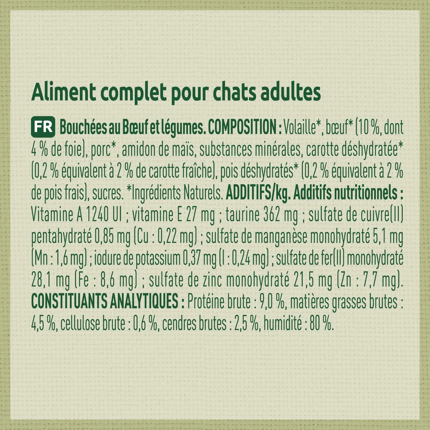 Ultima Nature Comida Húmeda para Gatos con Buey y Pavo, 52 bolsitas